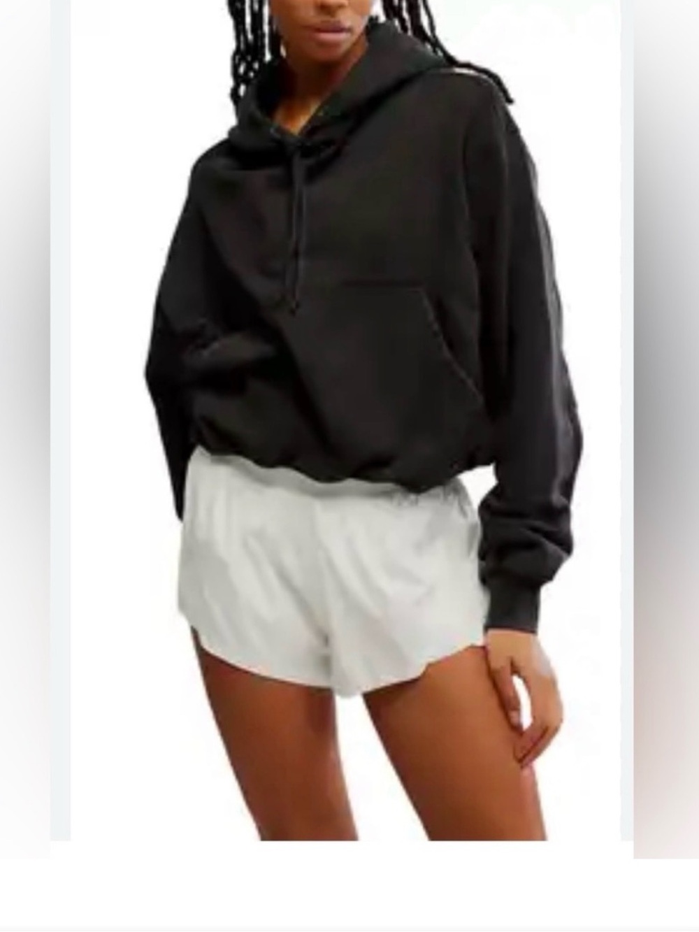 Free People Black Pullover Hoodie